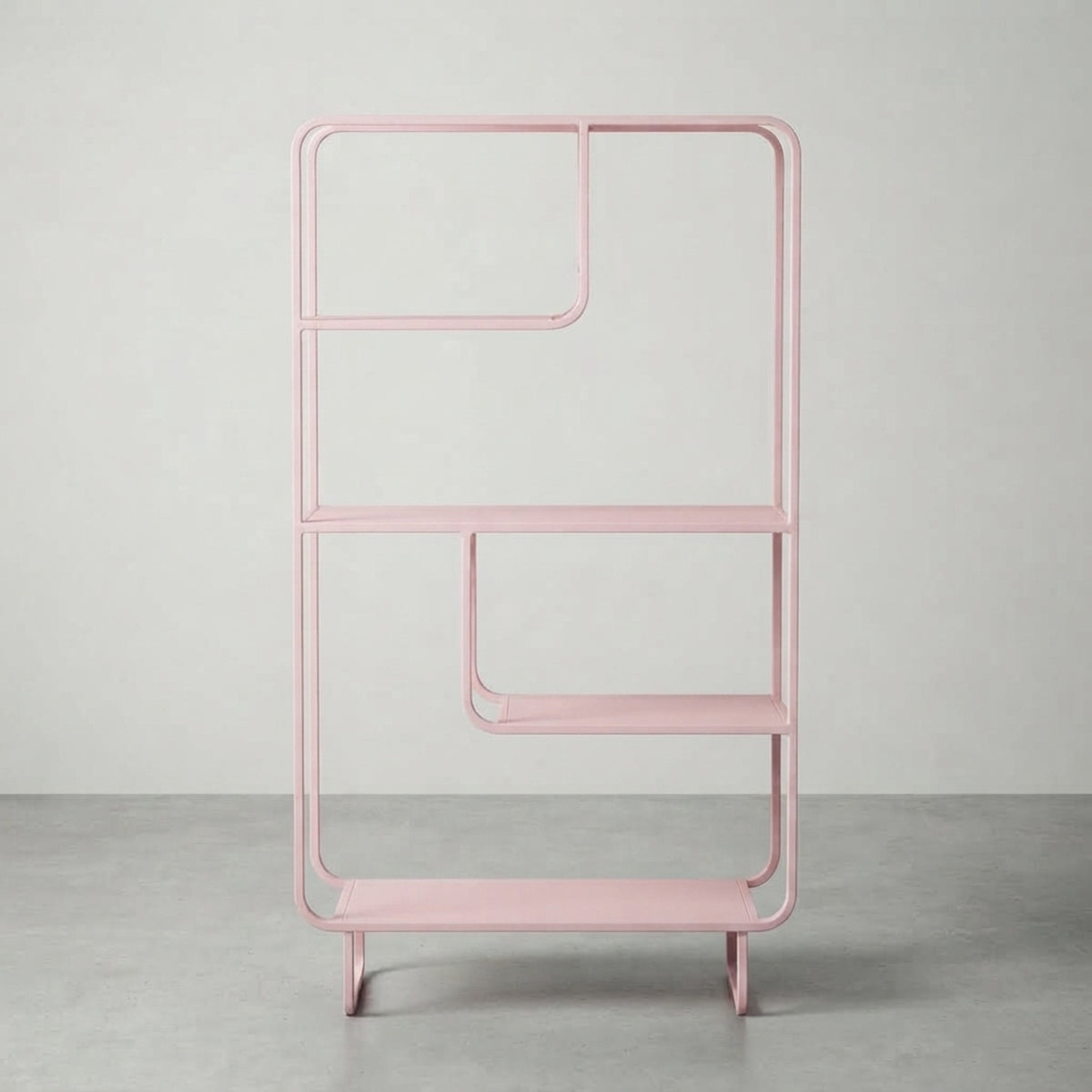 Freya Kademeli Geometrik Metal Kitaplık