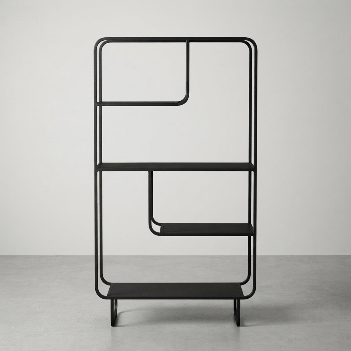 Freya Kademeli Geometrik Metal Kitaplık