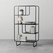 Freya Kademeli Geometrik Metal Kitaplık