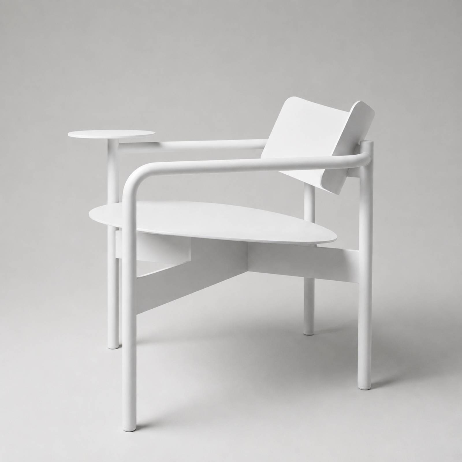 Mono Minimalist Metal Koltuk & Entegre Sehpa